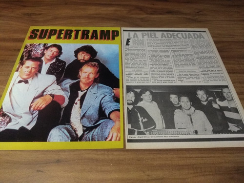 (e082) Supertramp * Clippings Revista 2 Pgs
