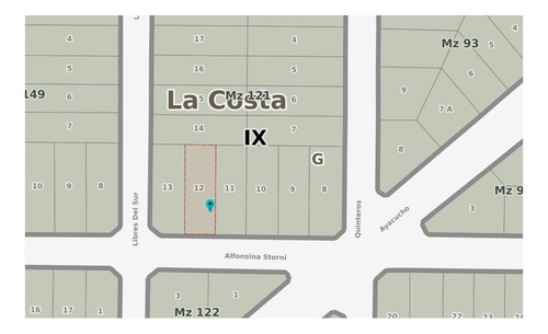 Lote En Venta En Nueva Atlantis A Cuatro Cuadras Del Mar Sobre Calle Alfonsina Storni Y Quinteros