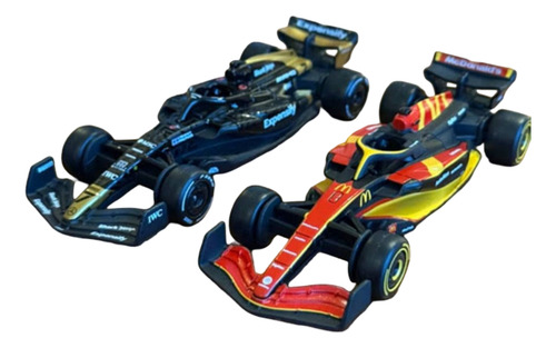 Fórmula 1 (f1) Mcdonald's 2025 Kit 2 Miniaturas Novo Preto