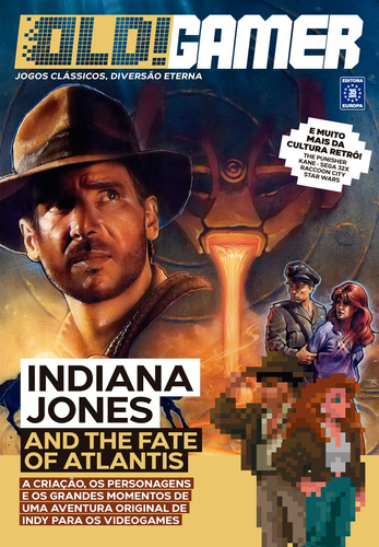 Bookzine OLD!Gamer - Volume 9: Indiana Jones and The Fate of Atlantis, de a Europa. Editora Europa Ltda., capa mole em português, 2022