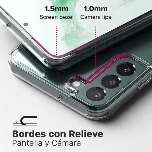 Funda Ringke Fusion Compatible Samsung Galaxy S22 Anti Impac Color Clear (transparente)