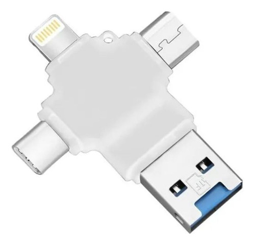 Pendrive 4 Em 1 32gb Flash Drive Aceitar Cartão De Memoria Liso
