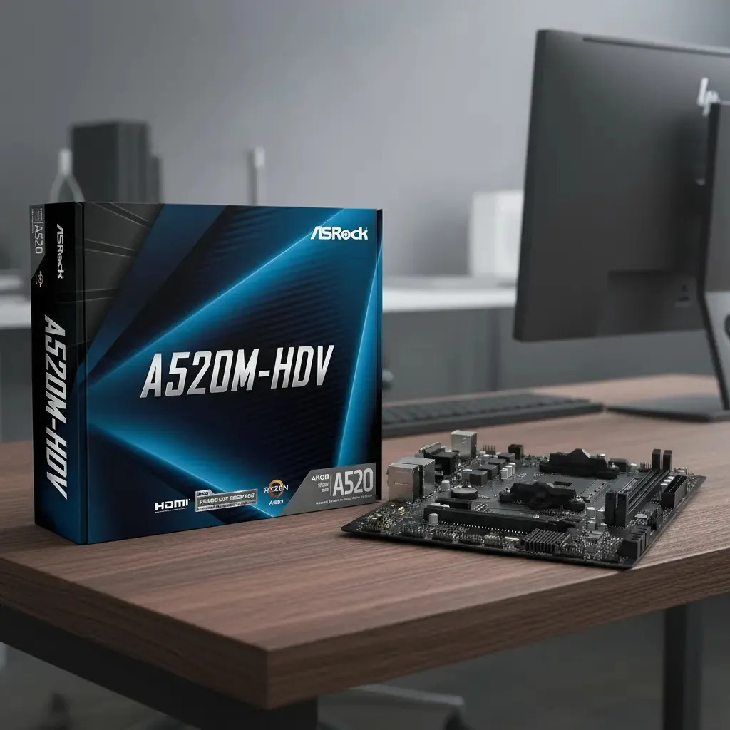 Motherboard Am4 Ryzen Asrock A520m Ddr4 Hdmi Micro Atx Amd Negro