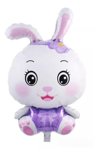 1 Globo Conejo Conejito Violeta