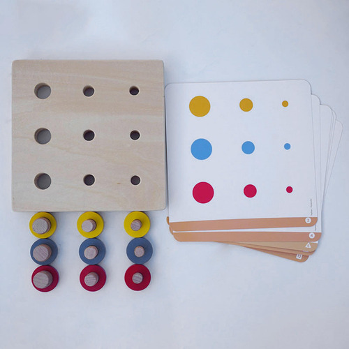 Montessori Juego De Mesa De Madera Multi-colores Ejercicio