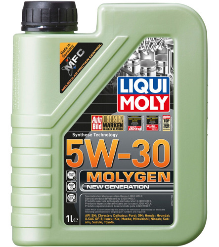 Aceite Sintético De Motor Molygen New Gen 5w30 1l Liqui Moly