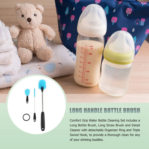 Set De Limpieza De Botellas De Agua De Acero Inoxidable, Bot