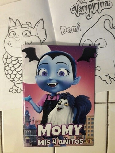 20 Bolsitas Y 20 Libritos Para Colorear Vampirina
