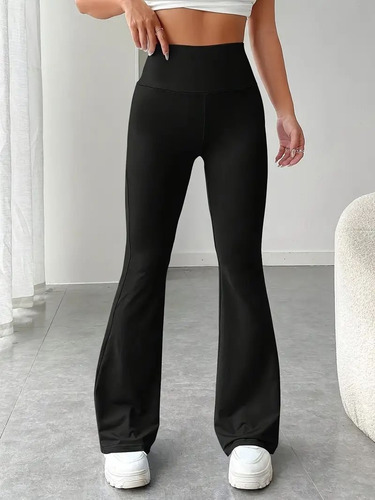 Calza Oxford Negra Tiro Alto Mujer Modeladora