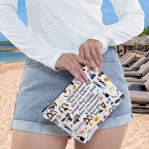Bolsa De Cosméticos Inspirada En Café Con Texto En Inglés.