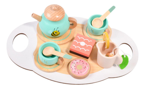 Juego De Fiesta De Té De Madera, Fiesta De Té De Princesa,
