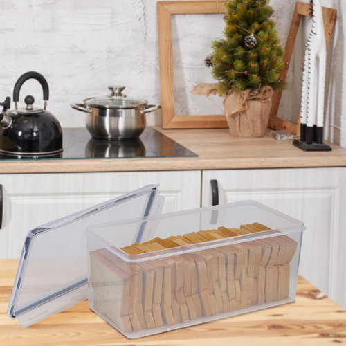 Paquete De 2 Cajas De Pan, Contenedor De Pan De Plásti...