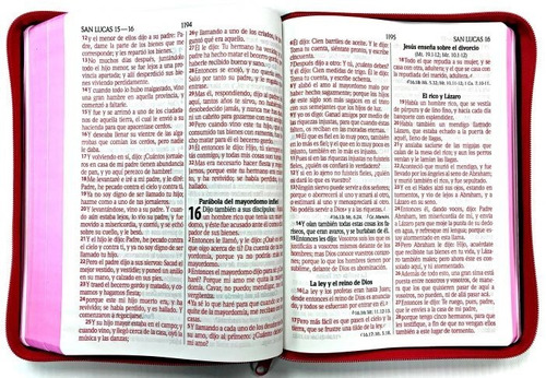 Biblia Letra Gigante Mezclilla Rosa C/cierre S/indice Rv1960