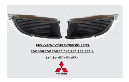 Tapa Ciega Mitsubishi Lancer 2006 2007 2008 2009 2010 2011 