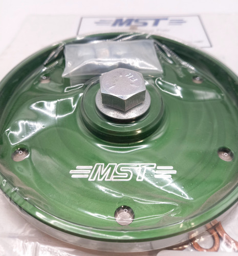 Tapa Carter Mst Billet Verde Anodizado Con Tornillería Vocho