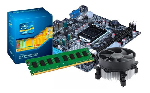 Kit I5 Placa 1156 + Processador I5 650 + 4 Gb Ddr3 + Cooler 