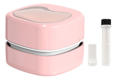 2 Aspiradora De Escritorio, Barredora De Polvo De Mesa, Rosa