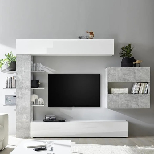 Imagen 2 de 4 de Mueble Tv Organizador Conjunto Soprano