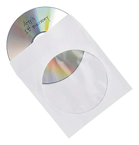 Verbatim - Mangas De Papel Para Cd/dvd, Con Ventana Transpar