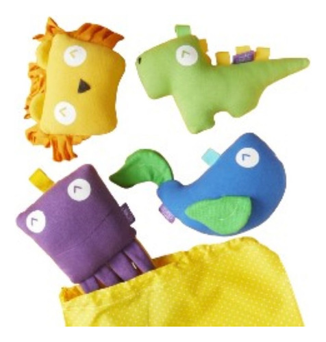 Set Sensorial Muñecos De Apego Mini Bestias - Bicho Canasto