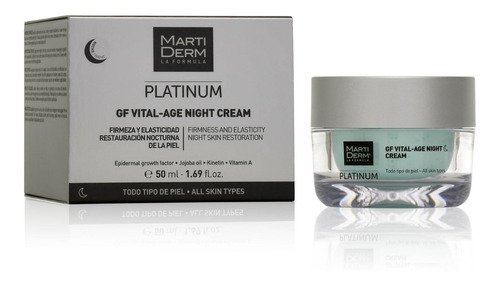 Martiderm Gf Vital Age 50 Ml Cream Night Tipo de piel Todo tipo de piel