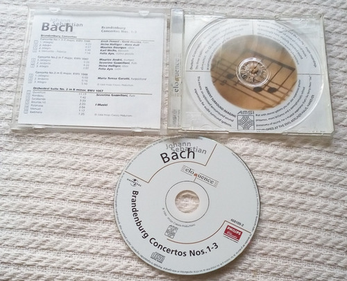 Imagen 3 de 3 de Bach - Brandenburg Concertos Nos. 1, 2, 3 Orch Suite C D