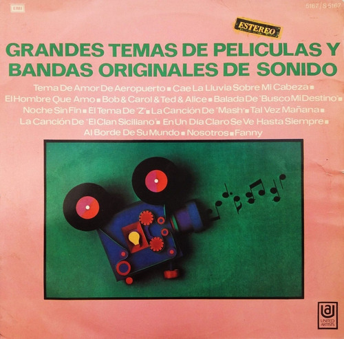 Grandes Temas De Películas Y Bandas Originales De  Lp 