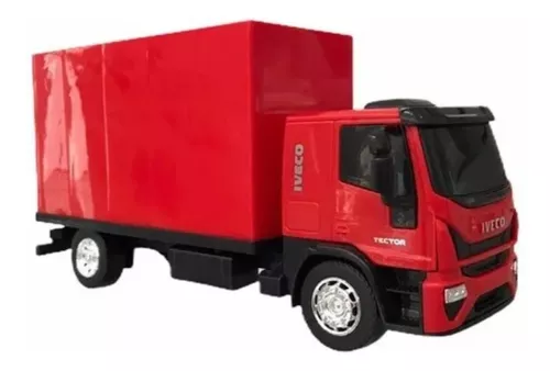 Levantei a traseira do Caminhão de brinquedo, Iveco Tector. Confira o