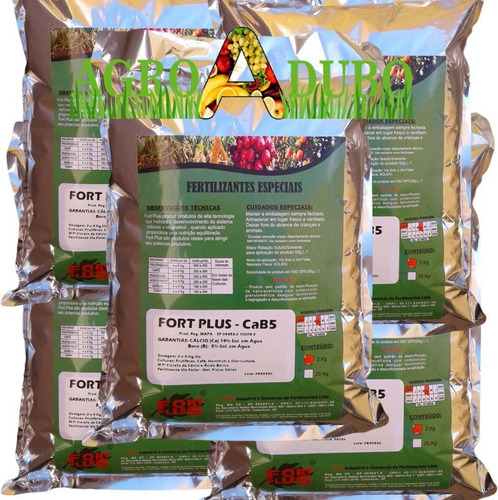 Fertilizante Foliar Cab Calcio19% Boro 3,8% 10kg Adubo