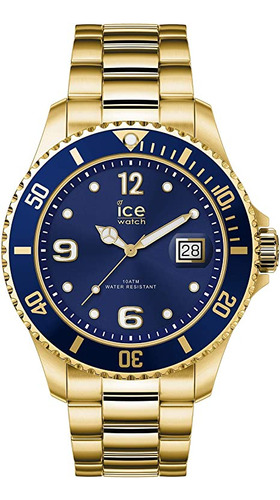 Ice-watch - Ice Steel Gold Blue - Wristwatch With Metal