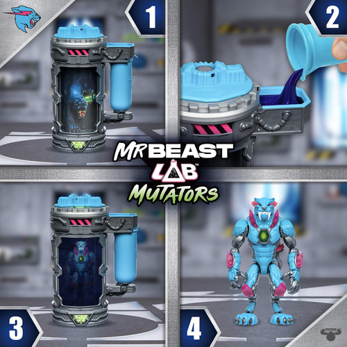 Lab Mutators De Mrbeast Figura De Acción Panther A Coleccion