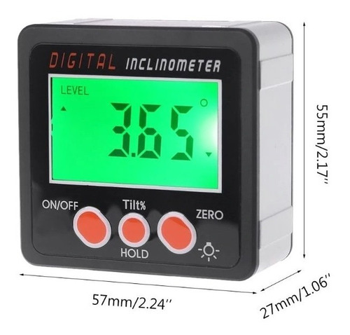 Inclinometro Digital Medidor Nivel Angulo Base Magnetica