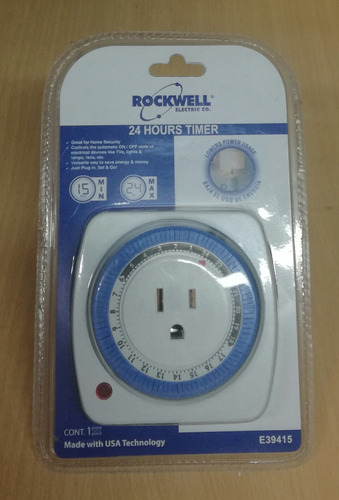 Reloj Temporizador 24h 110/125v 15a 1875w Rockwell Rótulos