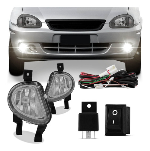 Kit Farol Milha Corsa Wagon 2000 2001 2002