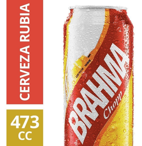 Cerveza Lata Brahma 473 Ml 