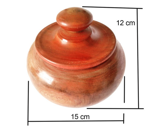 Imagem 2 de 8 de Farinheira E Pimenteira Madeira Artesanal Útil Decorativa