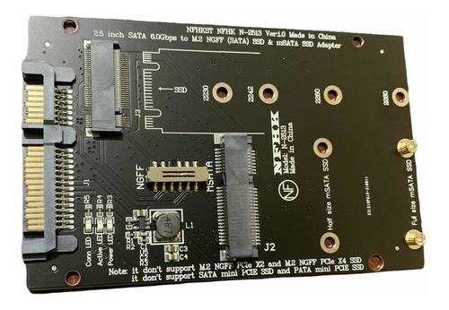 Convertidor M.2 Msata A Sata 2.5'', No Sirven Para Pcie Nvme