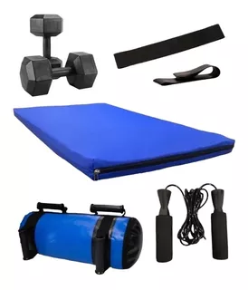 Kit Entrenamiento Corebag Colcho Pesas Banda Soga N 40