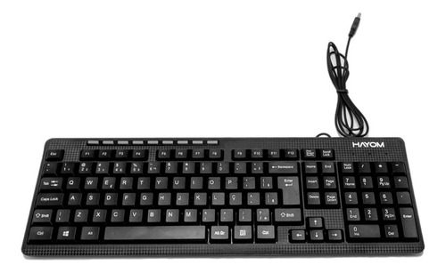 Teclado Com Fio Hayom Tc3200 Teclas Multimídia Para Pc