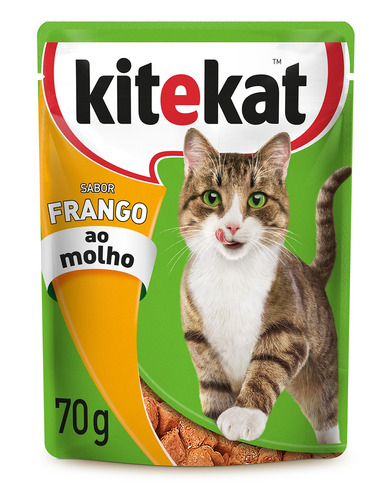 Alimento Úmido Para Gato Adulto Kitekat Frango Ao Molho 70g