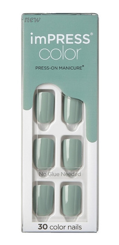 Uñas Adhesivas Kiss Impress Nails - N° 34 Going Green