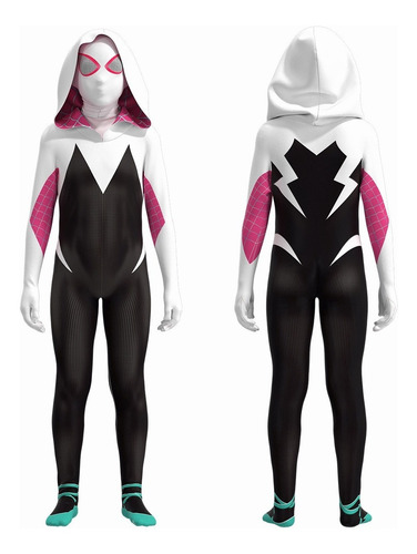 Kids Superhero Spider-gwen Jumpsuit Cosplay Costume