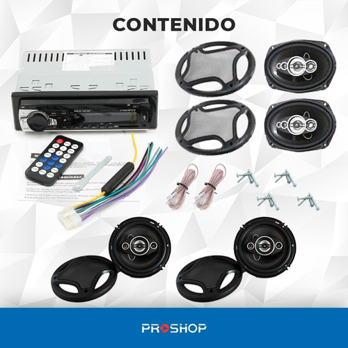 Imagen 9 de 9 de Stereo Bluetooth Estereo J520 Auto Usb Mp3 Fm + 4 Parlantes