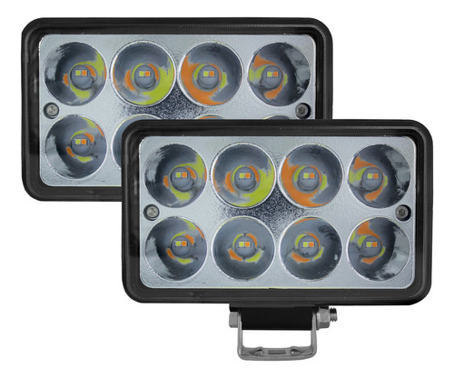 Tunelight Par De Faros Bicolor 64 Watts 16 Leds Universal