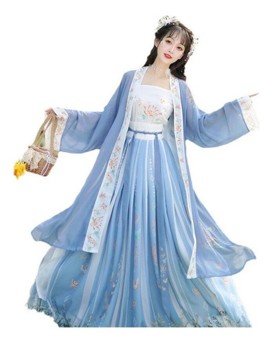 Vestido De Princesa Antigua De Hadas Hanfu Para Mujer