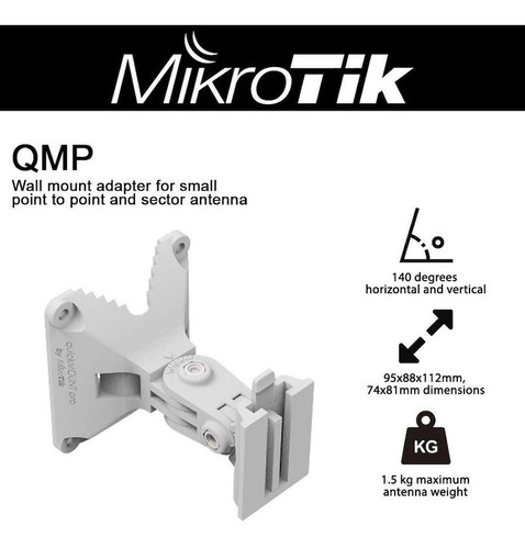 Imagen 2 de 3 de Adaptador Montaje De Pared Para Antenas Ptp Y Sectorial