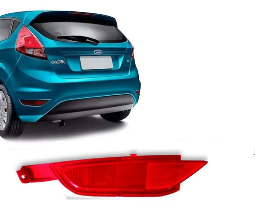 Refletor Parachoque Traseiro New Fiesta Hatch 12 A 19 Esquer