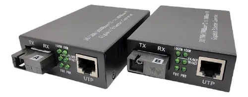 comprar 10x Par Au002Fb Conversor De Midia Fibra Optica Gigabite 20km