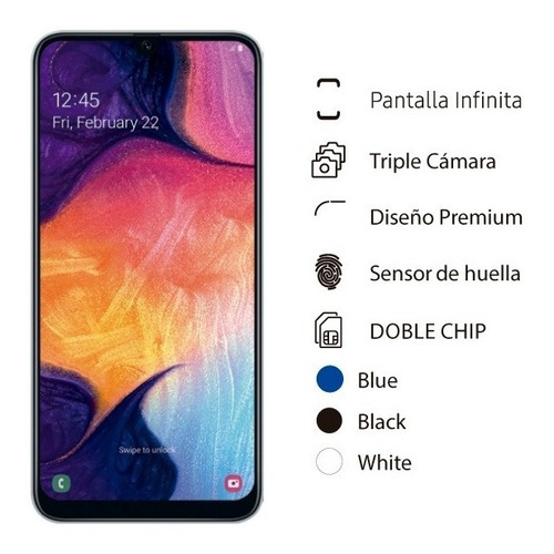 Imagen 3 de 3 de Pantalla Display Samsung A50 Colocada!! + Vidrio De Regalo!