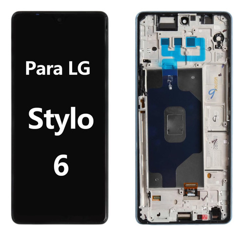 Para LG Stylo 6 Q730 Pantalla Táctil Lcd Con Marco
